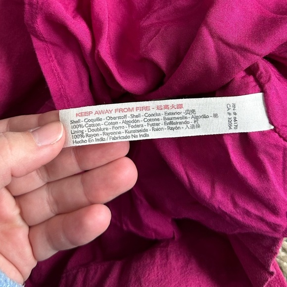 FREE PEOPLE 100% Cotton Tie Back Mini Dress - Picture 5 of 5